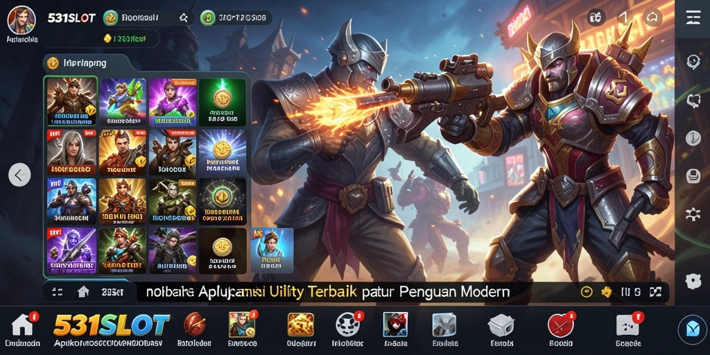 Screenshot utama dari 531SLOT menampilkan tampilan antarmuka aplikasi Utility.