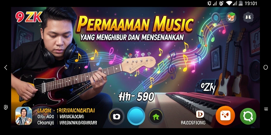 Screenshot yang menampilkan gameplay yang menarik dan interaktif di 9ZK.