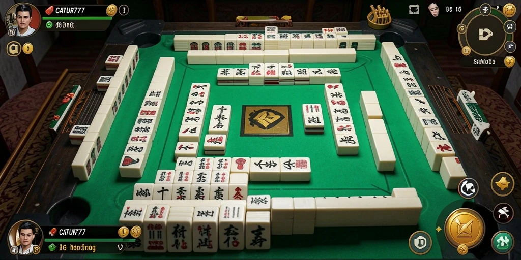 Tangkap layar dari gameplay seru di CATUR777 Mahjong.