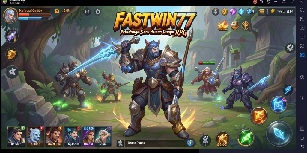 Tampilan gameplay seru dalam dunia RPG FASTWIN77.