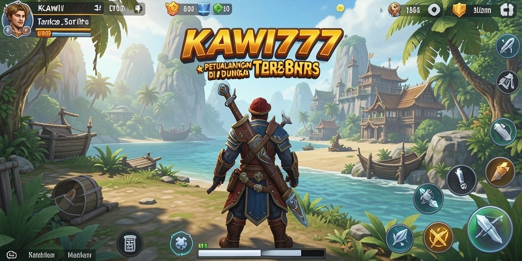 Gameplay seru KAWI777 di dunia terbuka yang luas.
