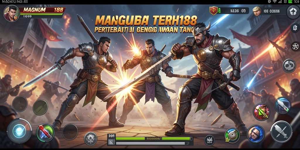 Screenshot gameplay MAGNUM188 yang menampilkan pertarungan seru.