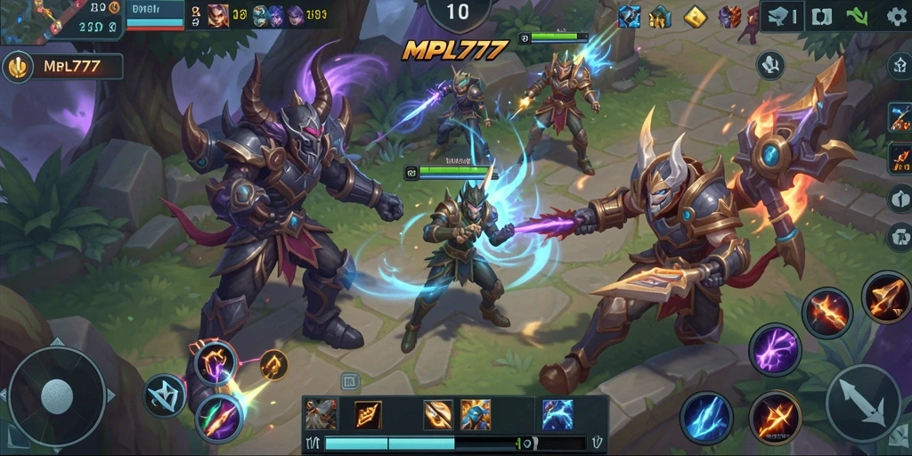 Tampilan gameplay seru dan penuh aksi di MPL777.