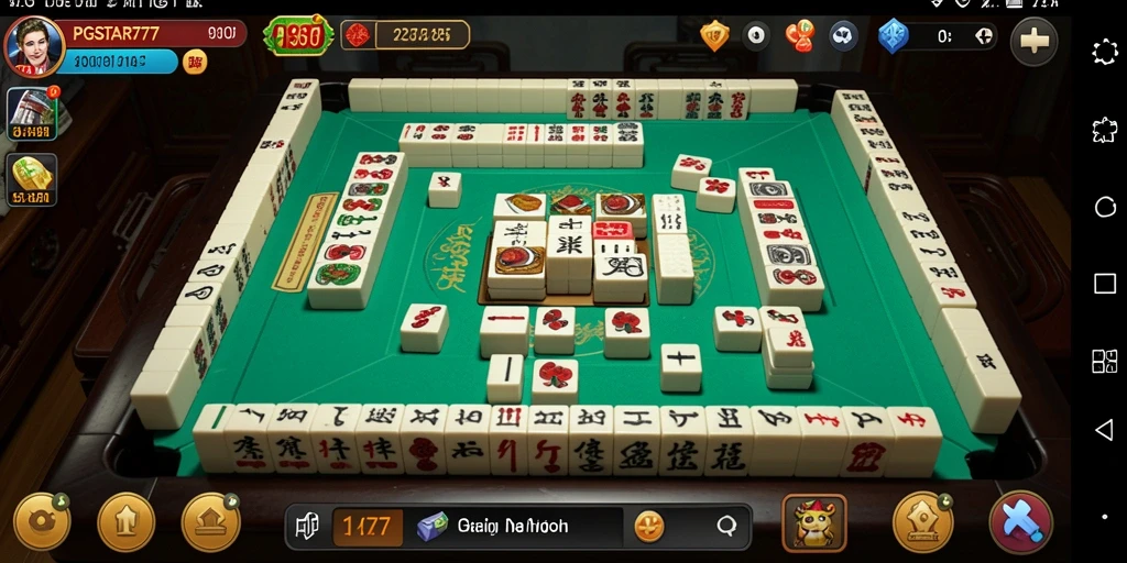 Tangkapan layar PGSTAR777 dengan gameplay Mahjong yang seru.