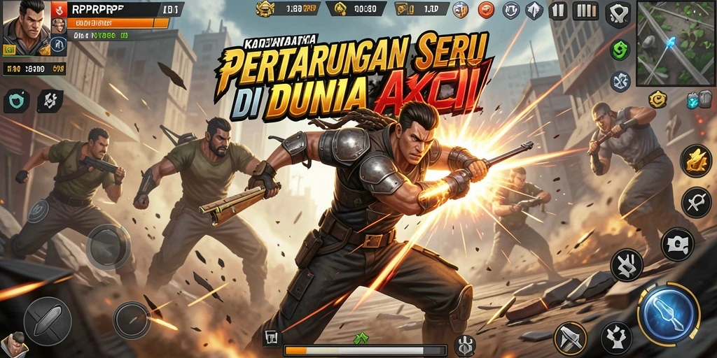 Gameplay seru RPRPRP dengan pertarungan mendebarkan.