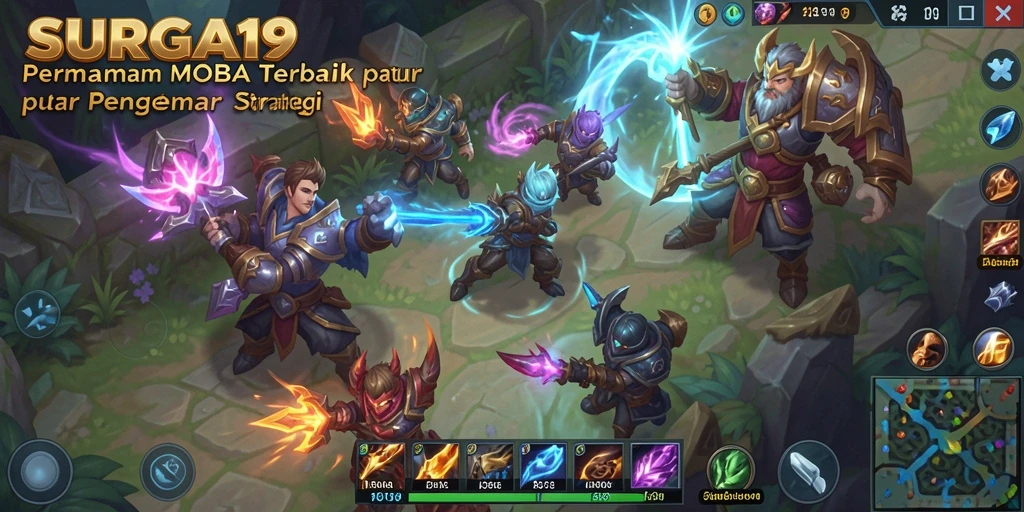 Tampilan gameplay SURGA19 yang intens dan strategis.