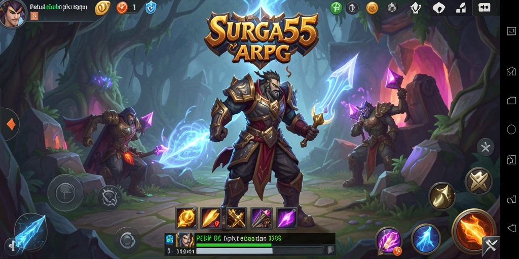 Screenshot menunjukkan gameplay seru dari SURGA55 dengan aksi pertarungan yang intens.