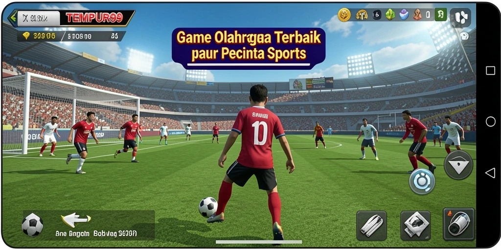 Tampilan gameplay seru di TEMPUR99 yang penuh aksi.