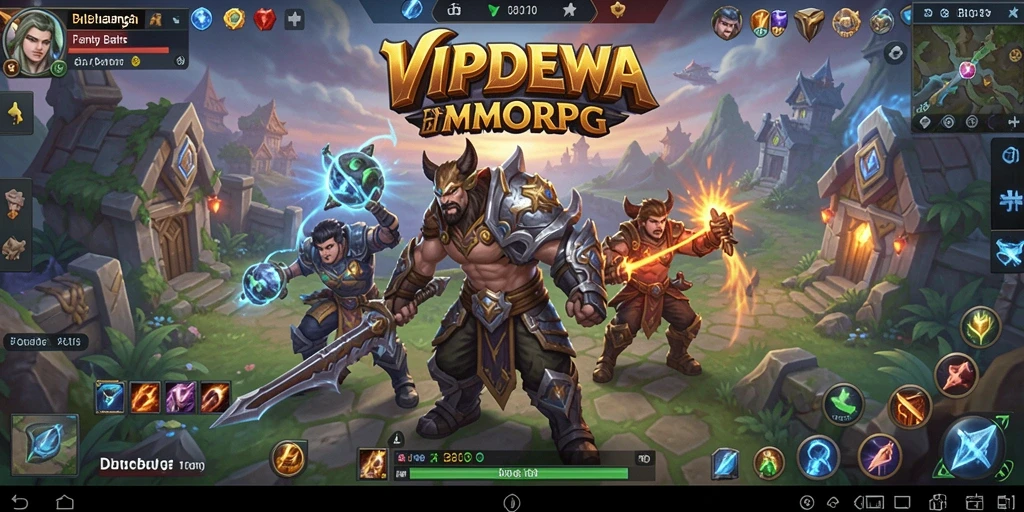 Screenshot gameplay VIPDEWA yang menunjukkan petualangan seru di dunia MMORPG.